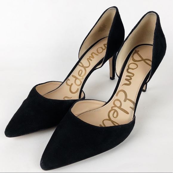 Sam Edelman Shoes - Sam Edelman Telsa High Heels Suede Pumps 9.5 Black